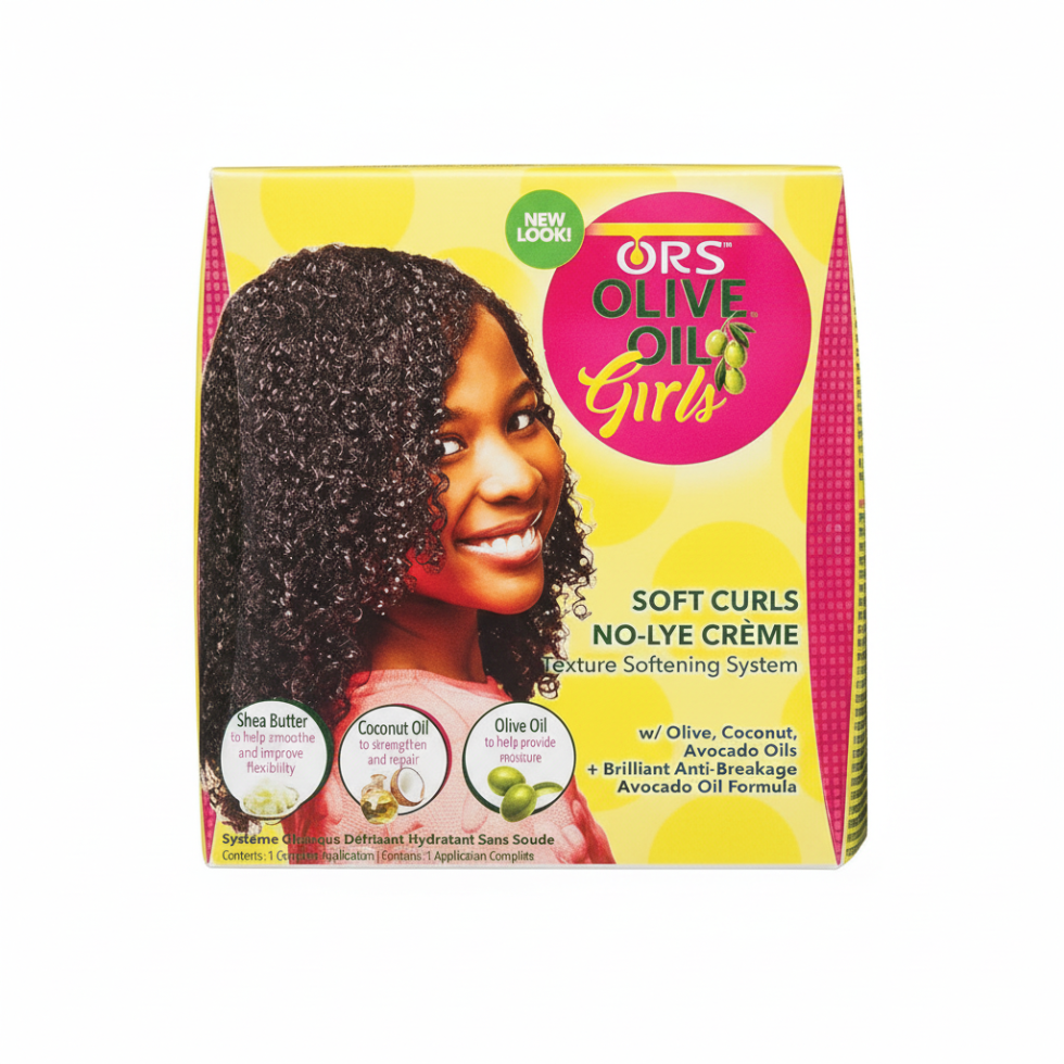 ors olive oil girls soft curls no lye system for defined soft curls smooth frizz free manageable hair