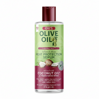 ors olive oil silken shine heat protection serum 177ml for protecting smoothing and adding shine to hair