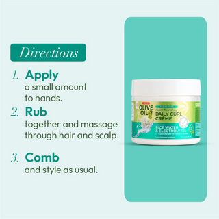 ors olive oil daily curl creme for hydrated defined frizz free soft shiny bouncy curls