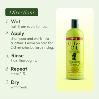 ors olive oil neutralizing shampoo 1l for cleansing nourishing soft shiny healthy hair