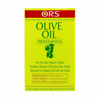 ors olive oil no lye relaxer system normal 2 applications for smooth straight soft manageable hair