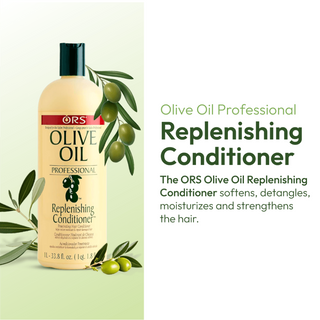 ors olive oil replenishing conditioner 1l for hydrating detangling soft smooth shiny hair