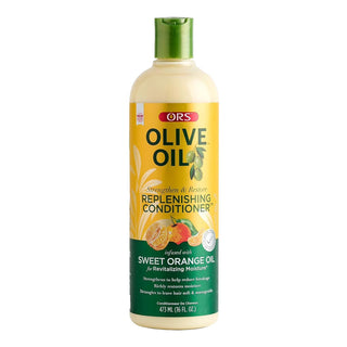 ors olive oil replenishing conditioner for hydrated strong soft shiny detangled manageable hair
