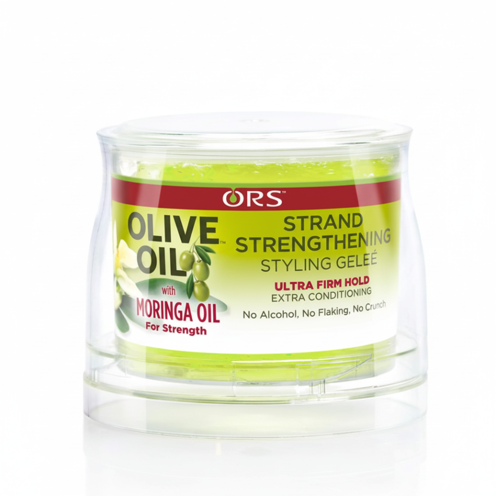 ors olive oil styling gelee for ultra firm hold smooth frizz free strong sleek defined long lasting hair