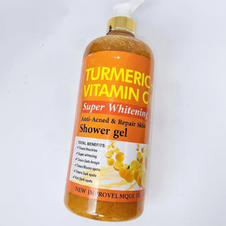 OCarly turmeric vitamin C shower gel for brightening hydrating smooth glowing skin