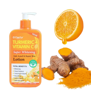 OCarly turmeric vitamin C whitening lotion for brightening repair smooth glowing skin