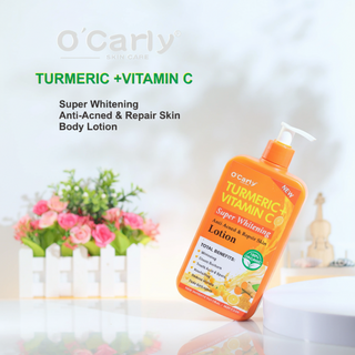 OCarly turmeric vitamin C whitening lotion for brightening repair smooth glowing skin