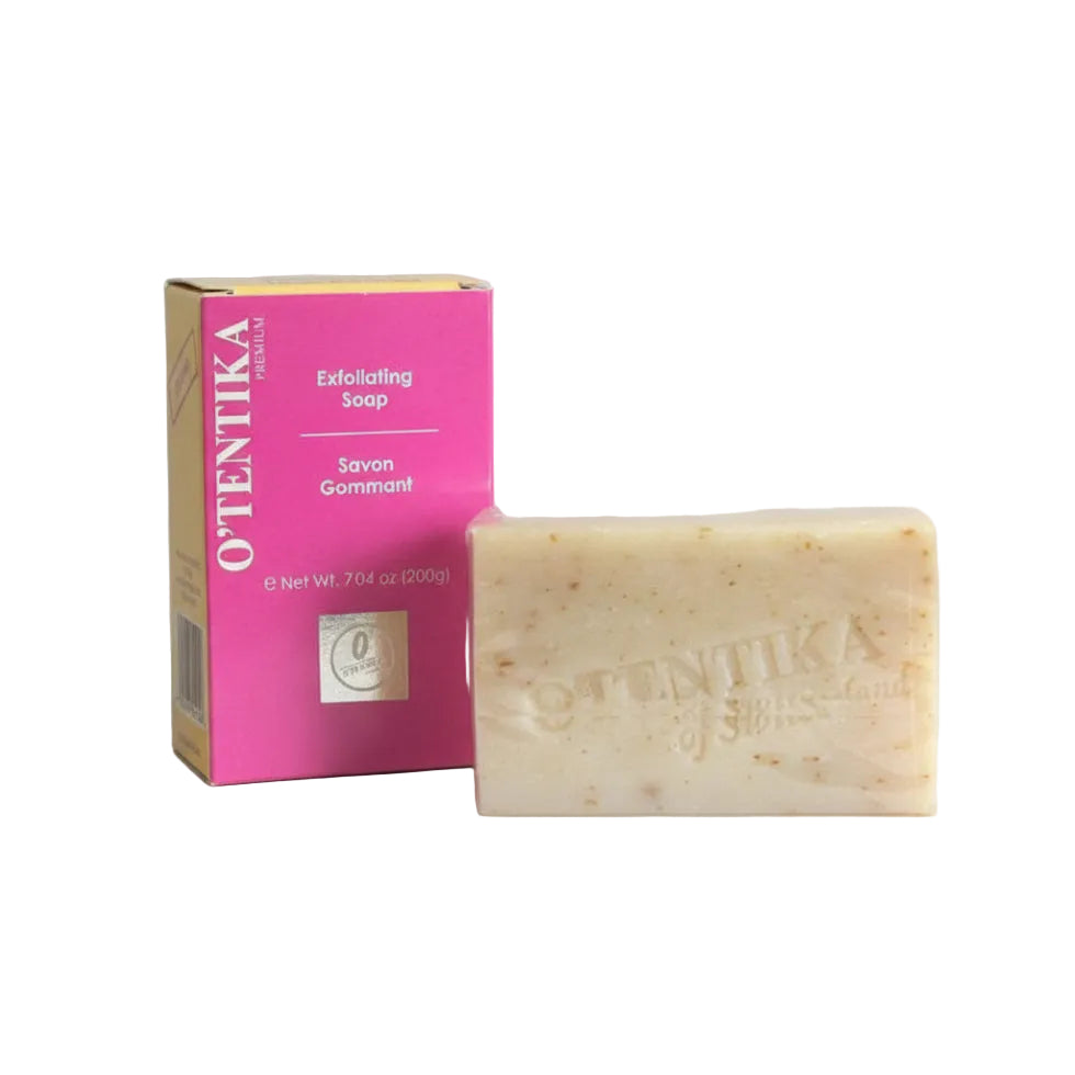 OTentika exfoliating soap bar Savon Gommant for smooth hydrated glowing skin care