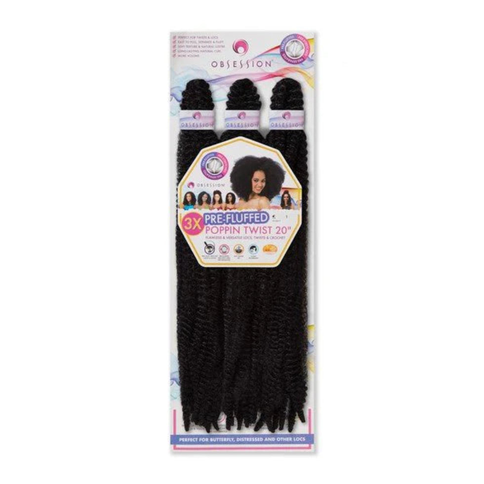 obsession poppin twist 3x20 1 synthetic braiding hair extensions protective style twists product