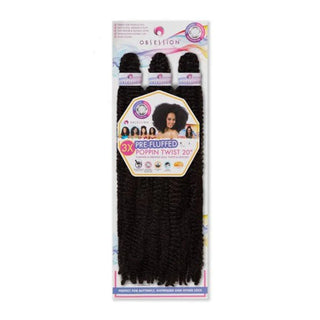 obsession poppin twist 3x20 2 synthetic braiding hair extensions dark brown protective style twists product