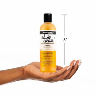 Aunt Jackie's Curls & Coils Oh So Clean Moisturizing & Softening Shampoo, 12 fl oz