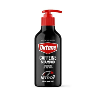 Oktane caffeine shampoo 300ml hair strength and scalp care shampoo for healthier stronger and cleaner hair