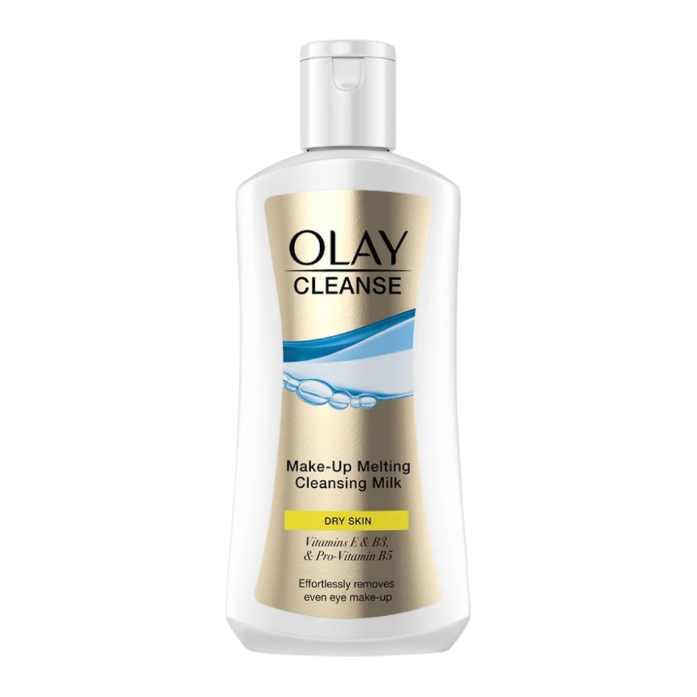olay make up melting cleansing milk 200ml dry skin cleanser makeup remover hydrating gentle skincare face wash cream product