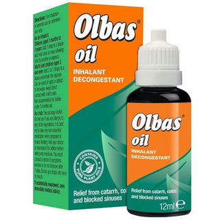olbas inhalant decongestant oil 12ml cold relief blocked sinuses breathing ease menthol eucalyptus aromatherapy oil fast acting nasal congestion relief travel size product