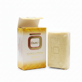 omic exfoliating soap 200g deep cleansing skin smoothing bar glow soap face body