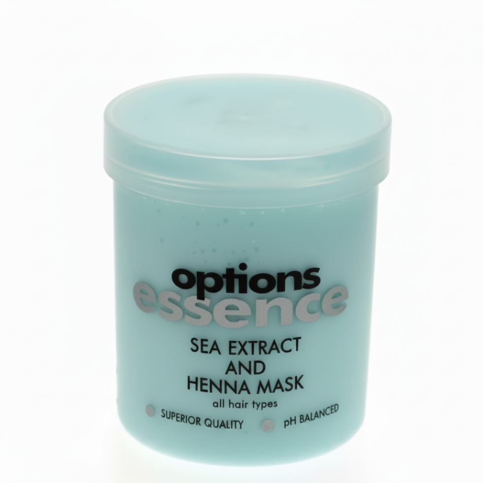 option essence sea extract henna hair mask 250ml hydrate repair smooth shiny hair