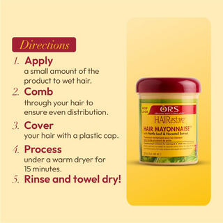 ORS Hair Mayonnaise Conditioning Treatment 227g | Restore, Strengthen & Moisturize Hair