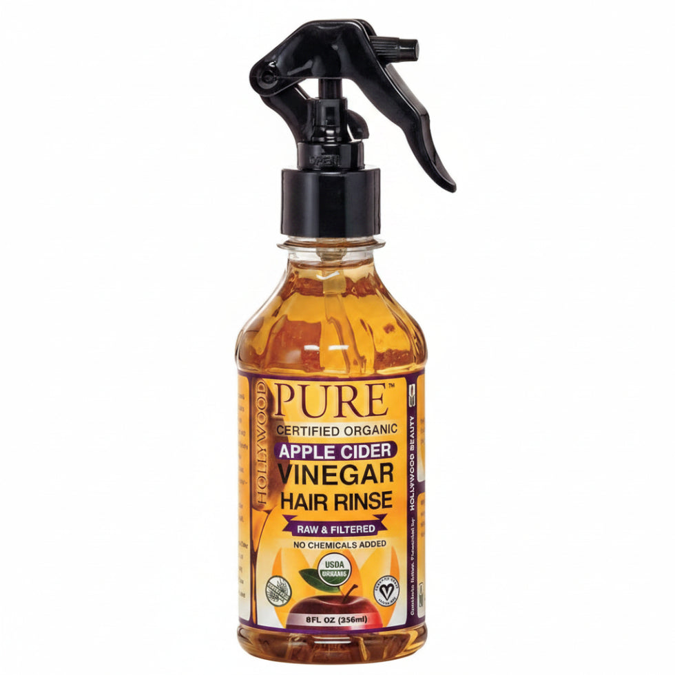 organic apple cider vinegar hair rinse for scalp cleansing shine and healthy hair care treatment