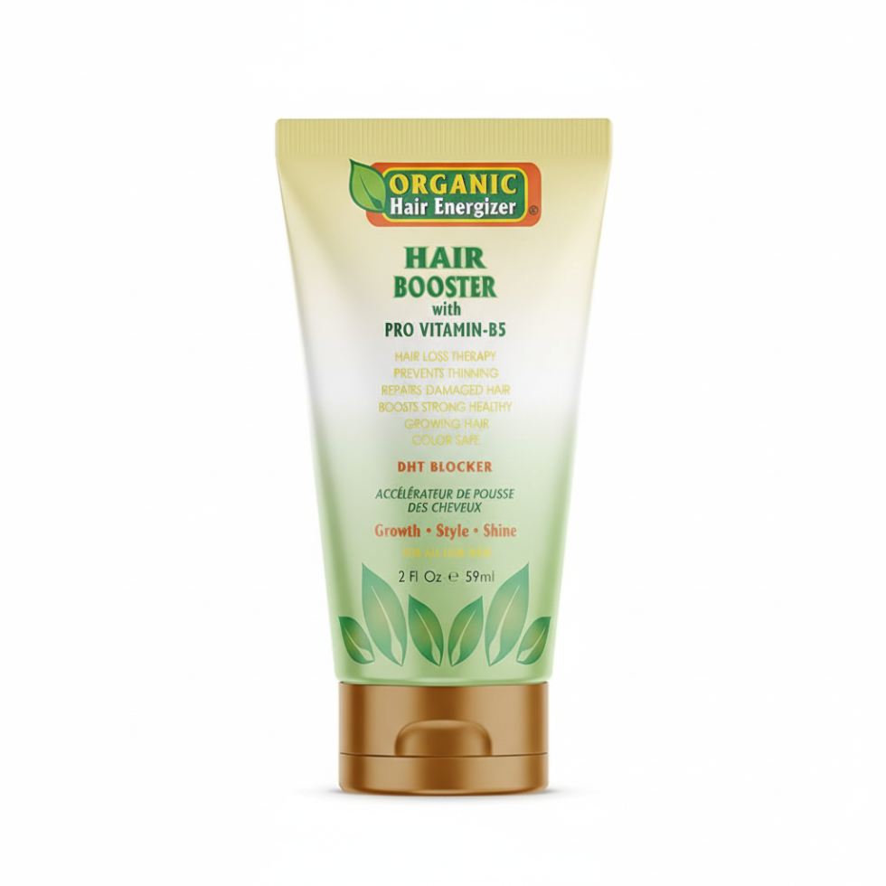organic hair energizer hair booster 2oz pro vitamin b5 growth treatment for stronger thicker healthy hair