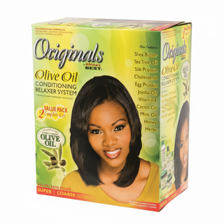 organics by africa's best olive oil conditioning relaxer system super strength 2 value pack