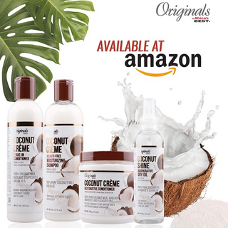 originals africa's best coconut creme sulfate-free moisturizing shampoo 355ml hydrate nourish