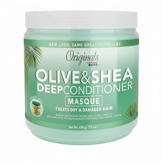 originals africa’s best olive oil shea deep conditioner masque 426g moisturize repair hair treatment