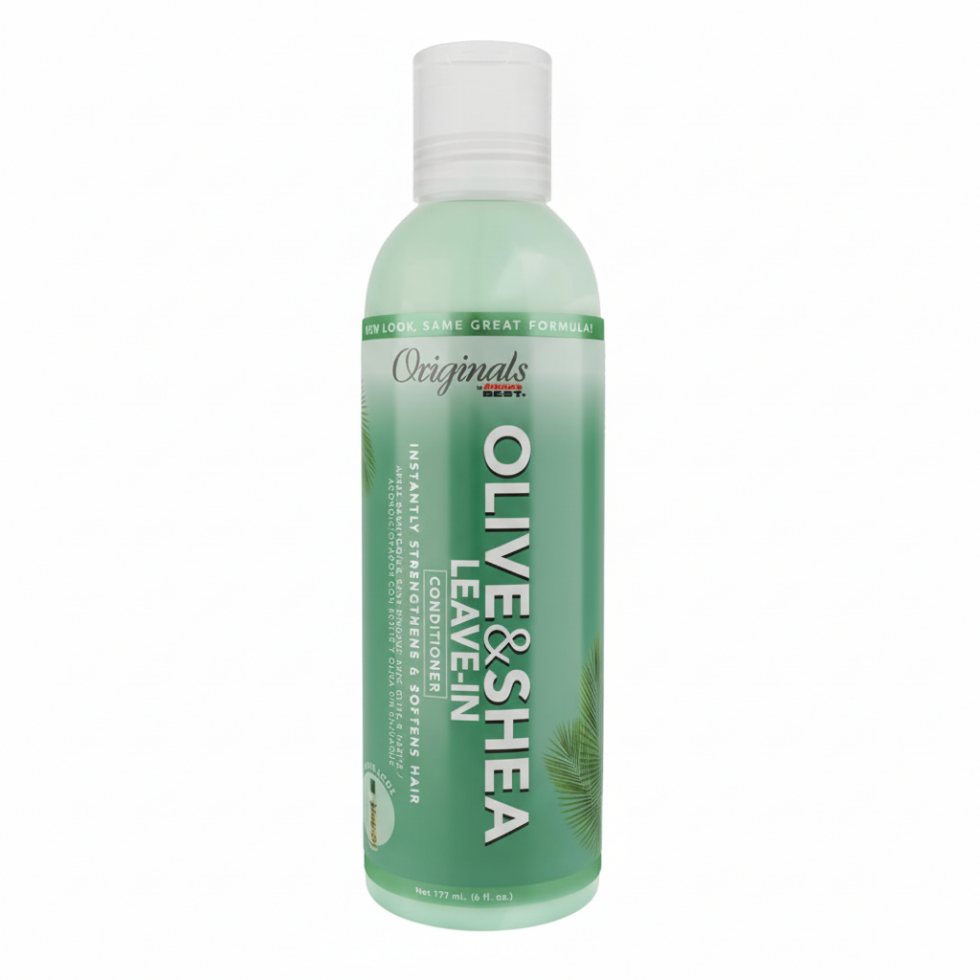 originals africa's best olive & shea leave-in conditioner 6oz hydrate strengthen shine