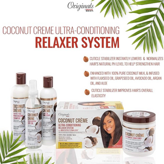 originals by africa's best coconut creme ultra creme conditioning relaxer system 1 complete application