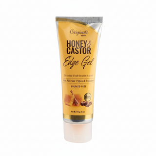 originals by africa's best honey & castor edge gel 114g strong hold styling gel