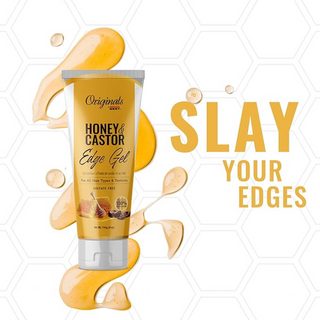 originals by africa's best honey & castor edge gel 114g strong hold styling gel