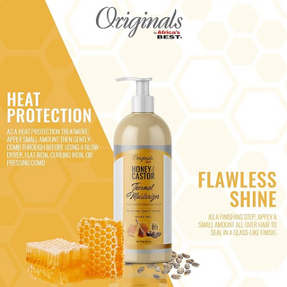 originals by africa's best honey & castor thermal moisturizer 177ml sulfate-free