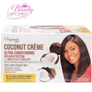 Originals by Africa's Best Coconut Creme Ultra Creme Conditioning Relaxer System – 1 Complete Application
