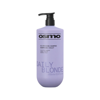 Osmo daily blonde silverising shampoo 1000ml toning shampoo for blonde silver and grey hair with brassiness control and shine enhancement