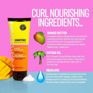 osmo essence curl renourishing mask 250ml deep hydrate repair define soft curls