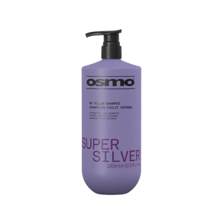 Osmo super silver no yellow shampoo 1000ml violet toning shampoo for blonde grey and silver hair brassiness control care shampoo