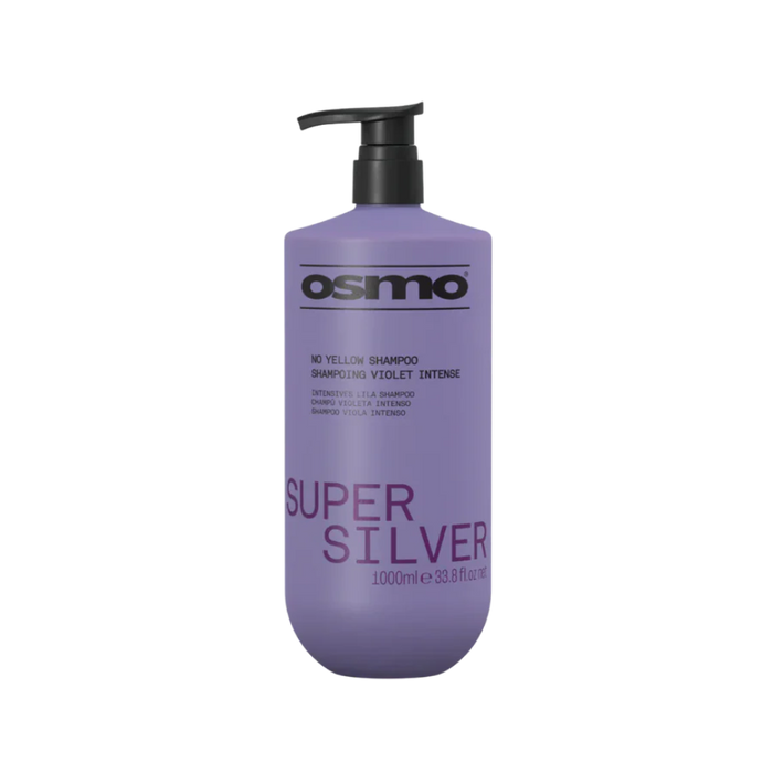 Osmo Super Silver No Yellow Shampoo 1000ml | Blonde & Grey Toning Care