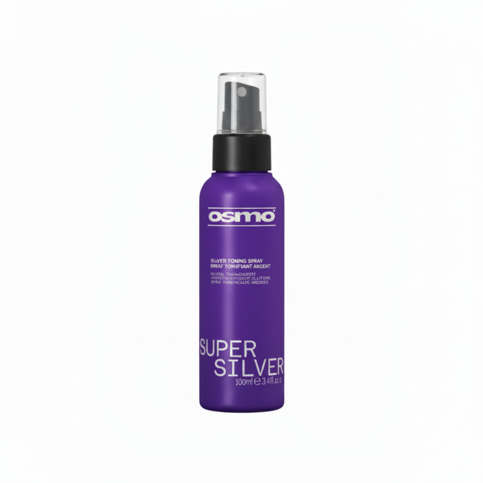 Osmo super silver toning spray 100ml leave in violet toning spray for blonde silver and grey hair with brassiness control and shine enhancement
