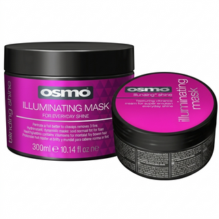 Osmo blinding shine illuminating mask 300ml deep conditioning shine boosting frizz control hair treatment mask