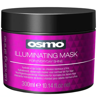 Osmo blinding shine illuminating mask 300ml deep conditioning shine boosting frizz control hair treatment mask