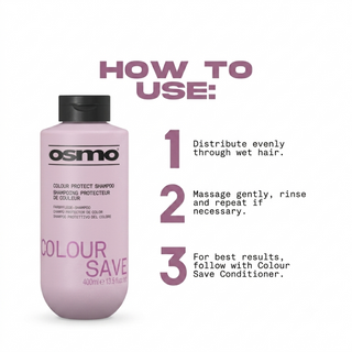 Osmo color save protect shampoo 400ml for colored hair fade protection shine and color care shampoo