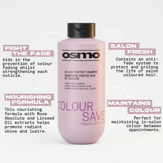 Osmo color save protect shampoo 400ml for colored hair fade protection shine and color care shampoo