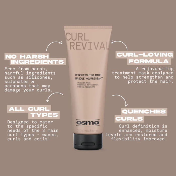 Osmo Curl Revival Renourishing Mask | Curl Hydration & Repair Treatment