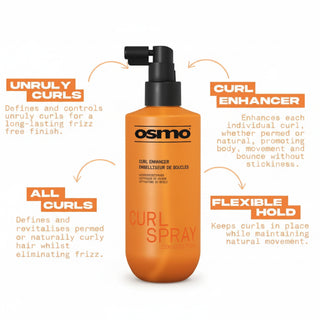 Osmo Curl Spray 250ml for curl definition frizz control and natural bounce for curly hair