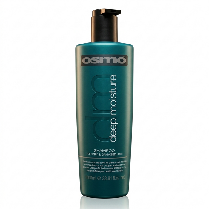 Osmo Deep Moisture Hydrating Shampoo 1000ml | Dry Hair Hydration & Repair