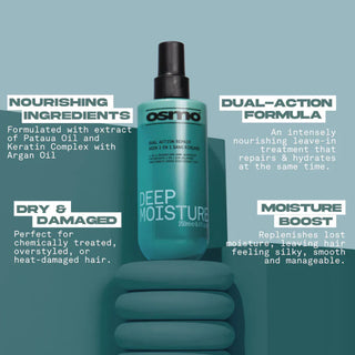 Osmo dual action miracle repair 250ml leave in hair repair and heat protection treatment spray