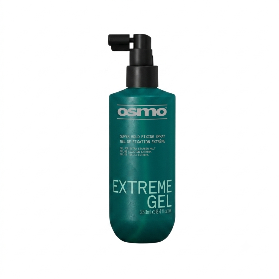 Osmo extreme extra firm gel spray 250ml strong hold styling spray frizz control long lasting hair fix