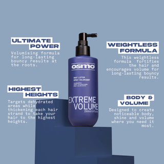 Osmo extreme volume root lifter 250ml root lift spray for instant hair volume and fuller styling效果