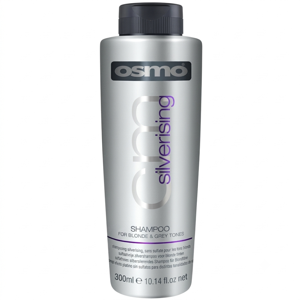 Osmo silverising shampoo 300ml anti yellow toner for blonde and grey hair cool tone shampoo