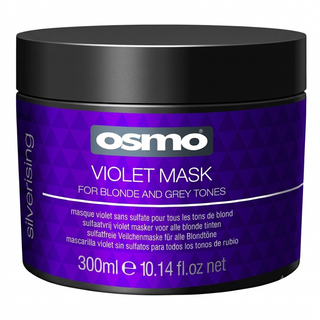 Osmo silverising violet mask 300ml for blonde and grey hair toning deep conditioning and yellow tone neutralization