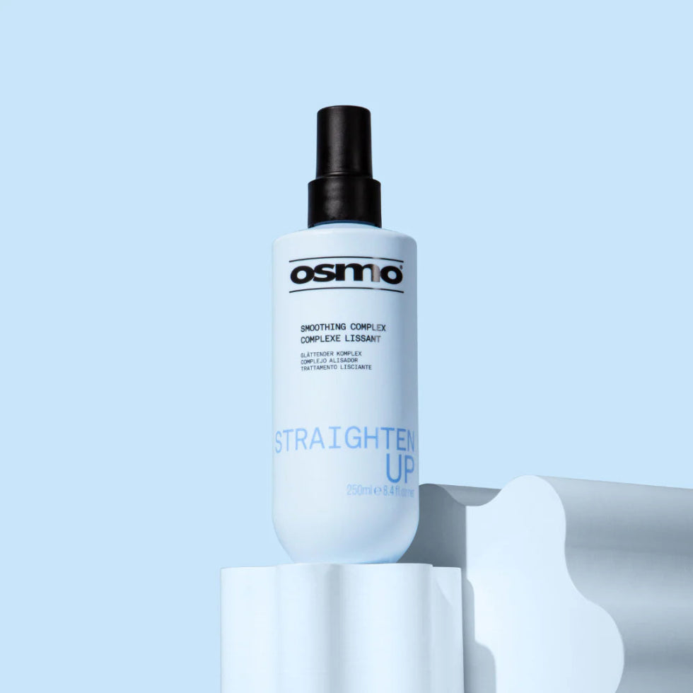 Osmo straighten up 250ml smoothing cream with heat protection for sleek straight frizz free hair